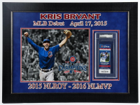 Kris Bryant Signed Cubs Custom Framed 2015 MLB Debut Game ticket Display Inscribed "MLB Debut 4.17.15" (PSA) at PristineAuction.com