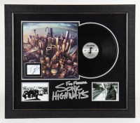 Foo Fighters Custom Framed Record Display Band-Signed by (4) with Dave Grohl, Taylor Hawkins, Nate Mendel & Pat Smear (JSA) at PristineAuction.com