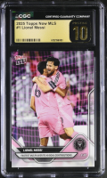 Lionel Messi 2025 Topps Now MLS #1 (CGC Pristine 10 | Black Label) at PristineAuction.com