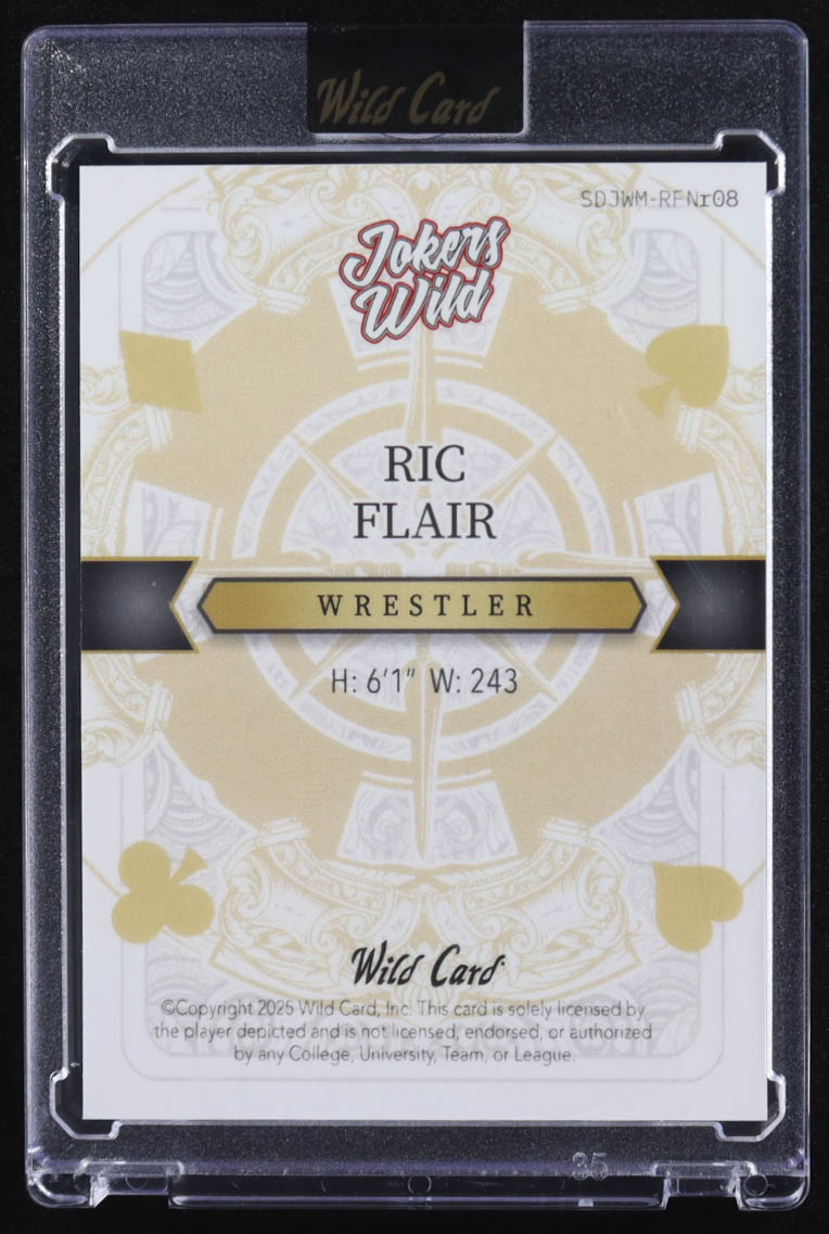 Ric Flair 2025 Wild Card Jokers Wild Joker Lazer #SDJWMRFNI08 #1/1 at PristineAuction.com Ric Flair 2025 Wild Card Jokers Wild Joker Lazer #SDJWMRFNI08 #1/1 at PristineAuction.com