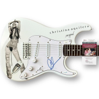 Christina Aguilera Signed Custom Stratocaster Style Guitar (JSA) at PristineAuction.com