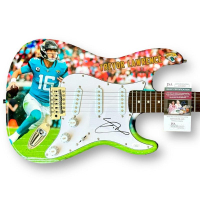 Trevor Lawrence Signed Jaguars Custom Stratocaster Style Guitar (JSA) at PristineAuction.com