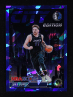 Luka Doncic 2023-24 Hoops Premium Stock City Edition Blue Ice #23 #98/99 at PristineAuction.com
