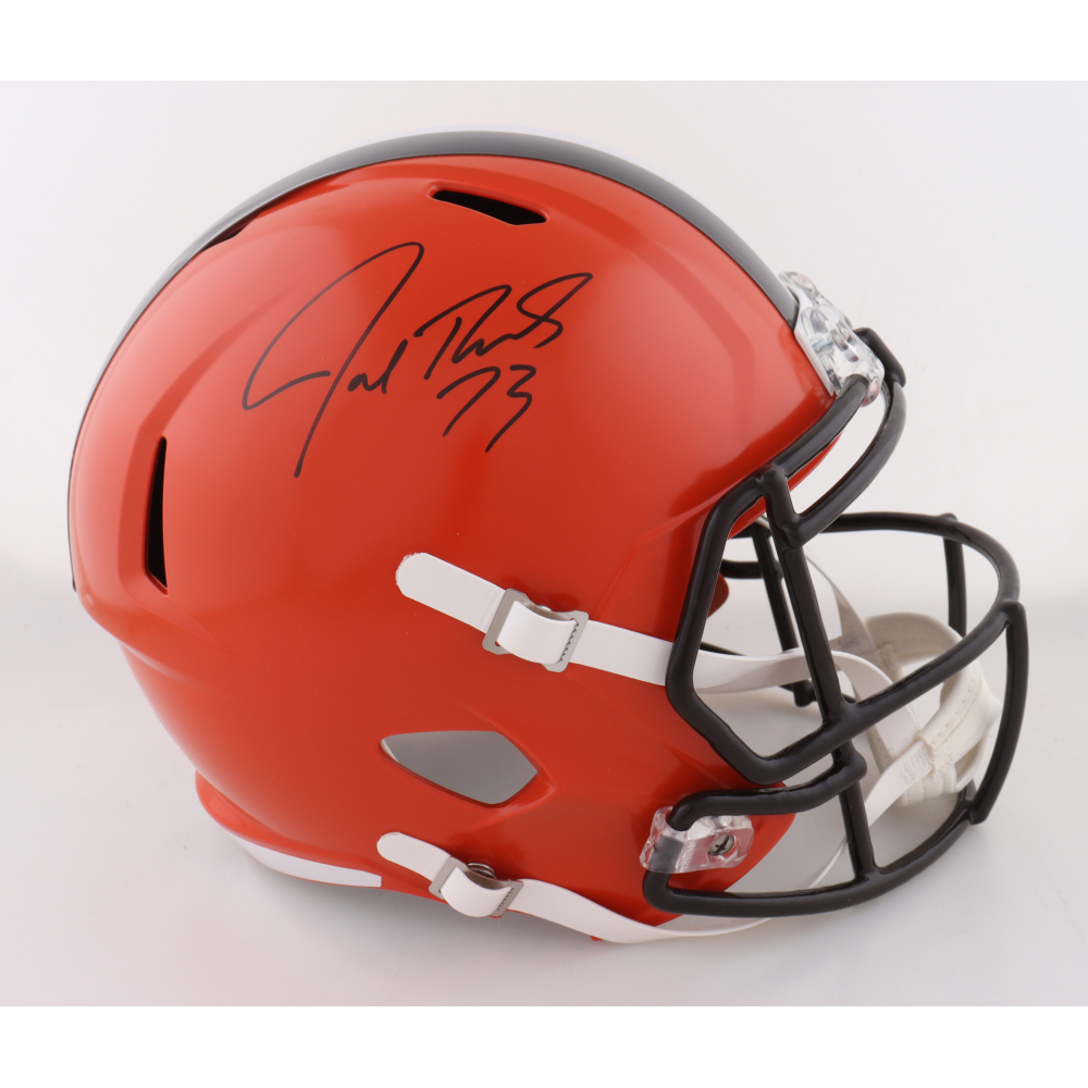 Joe Thomas Signed Browns Full-Size Speed Helmet (Schwartz) at PristineAuction.com