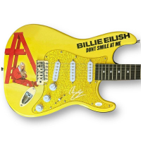 Billie Eilish Signed "Don't Smile At Me" Custom Stratocaster Guitar (JSA) at PristineAuction.com