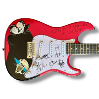 "Queens of the Stone Age" Custom Stratocaster Guitar Band-Signed By (5) with Josh Homme, Troy Van Leeuwen, Michael Shuman, Dean Fertita & Jon Theodore (JSA) at PristineAuction.com