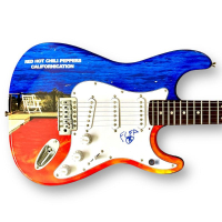 Flea Signed Signed "Red Hot Chili Peppers" Custom Stratocaster Guitar (Beckett) at PristineAuction.com