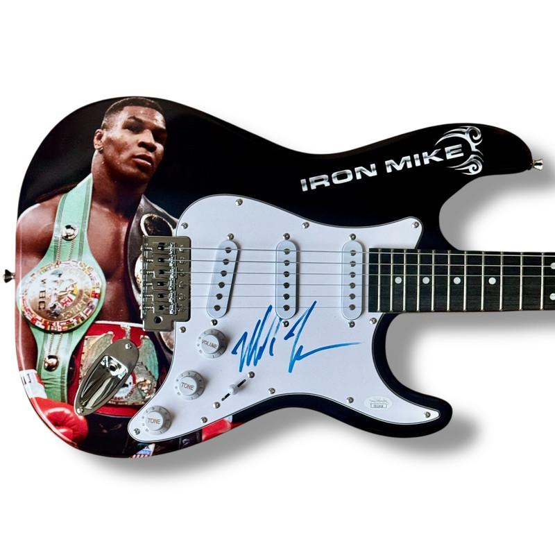 Mike Tyson Signed Custom Stratocaster Guitar (JSA) at PristineAuction.com Mike Tyson Signed Custom Stratocaster Guitar (JSA) at PristineAuction.com