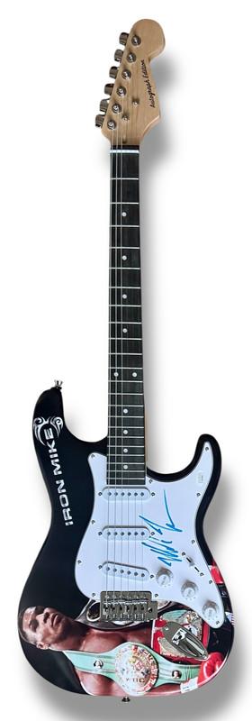 Mike Tyson Signed Custom Stratocaster Guitar (JSA) at PristineAuction.com Mike Tyson Signed Custom Stratocaster Guitar (JSA) at PristineAuction.com