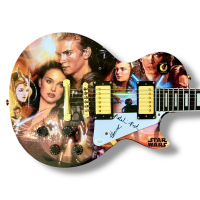 Natalie Portman & Hayden Christensen Signed "Star Wars Episode I-III" Custom Les Paul Guitar (JSA) at PristineAuction.com