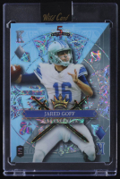 Jared Goff 2024 Wild Card 5 Card Draw Stacked Deck King of Diamonds Scope Blue and Grey #SDJCJGN #1/1 at PristineAuction.com