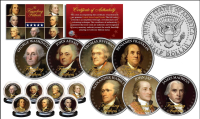 "The Founding Fathers" Set of (7) Washington DC Quarters at PristineAuction.com