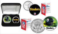 Steelers Set of (2) Quarter & JFK Half Dollar Coins at PristineAuction.com