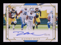 D'Andre Swift 2020 Panini National Treasures Field Pass Rookie Signatures Gold #9 #16/25 RC at PristineAuction.com