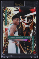 Giannis Antetokounmpo 2025 Wild Card Jokers Wild Joker Prismatic #SDJWMGANN06 #1/1 at PristineAuction.com