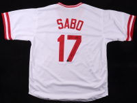 Chris Sabo Signed Jersey Inscribed "90 WS Champs" (Authentic Ink) at PristineAuction.com