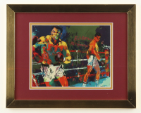 "Muhammad Ali Knockout" Custom Framed Leroy Neiman Art Lithograph Display at PristineAuction.com