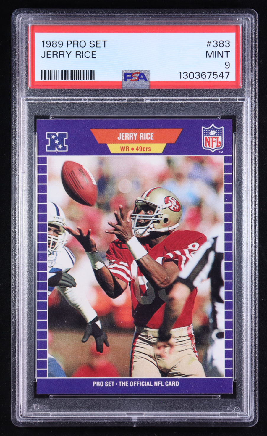 Jerry Rice 1989 Pro Set #383 (PSA 9) at PristineAuction.com Jerry Rice 1989 Pro Set #383 (PSA 9) at PristineAuction.com