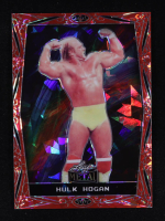 Hulk Hogan 2024 Leaf Metal Legends Wrestling Crystal Red #15 #3/7 at PristineAuction.com