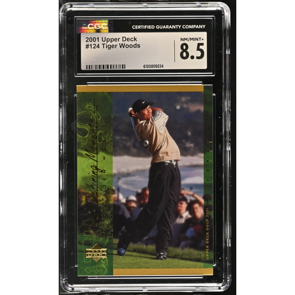 Tiger Woods 2001 Upper Deck #124 (CGC 8.5) at PristineAuction.com