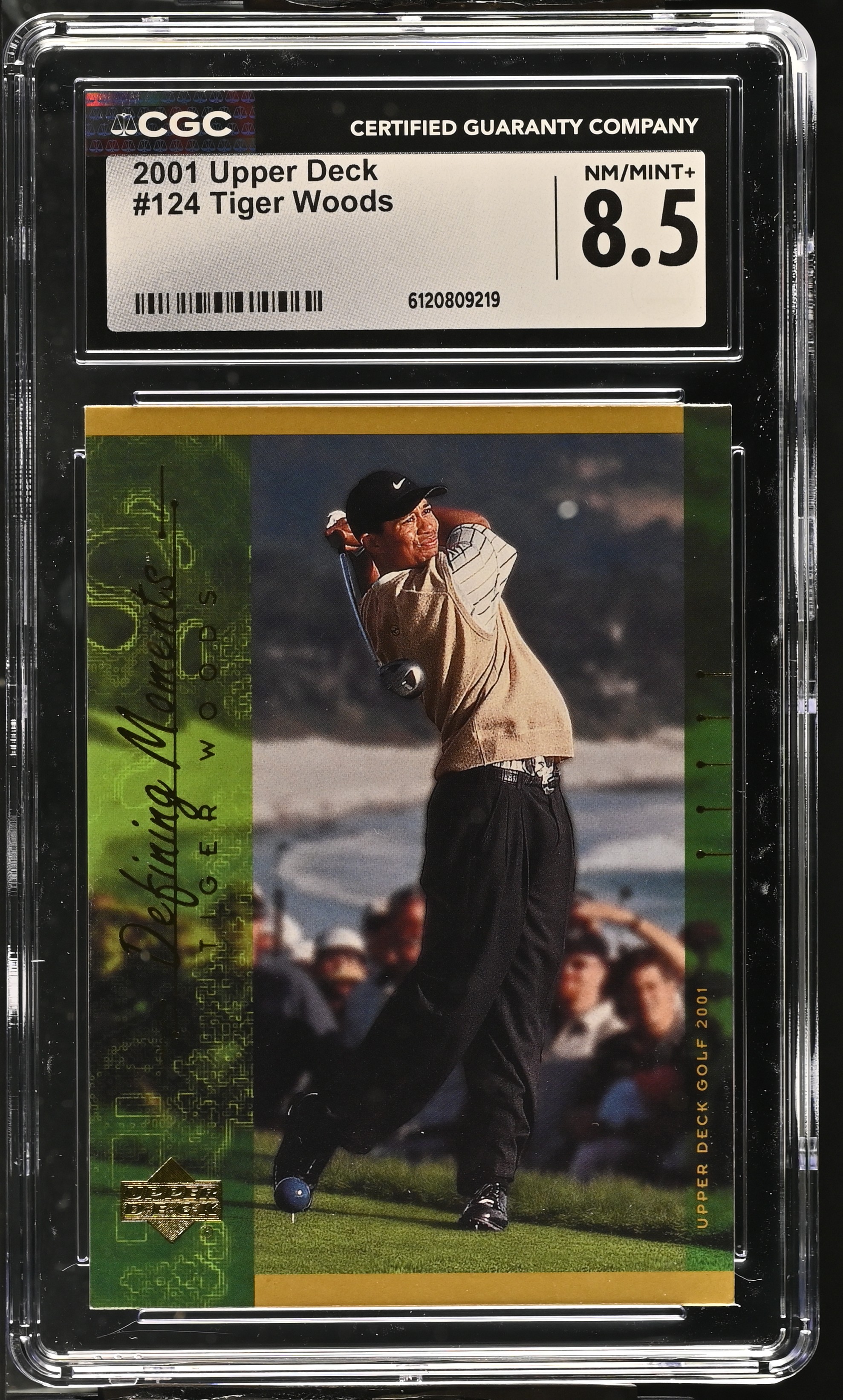 Tiger Woods 2001 Upper Deck #124 (CGC 8.5) at PristineAuction.com Tiger Woods 2001 Upper Deck #124 (CGC 8.5) at PristineAuction.com