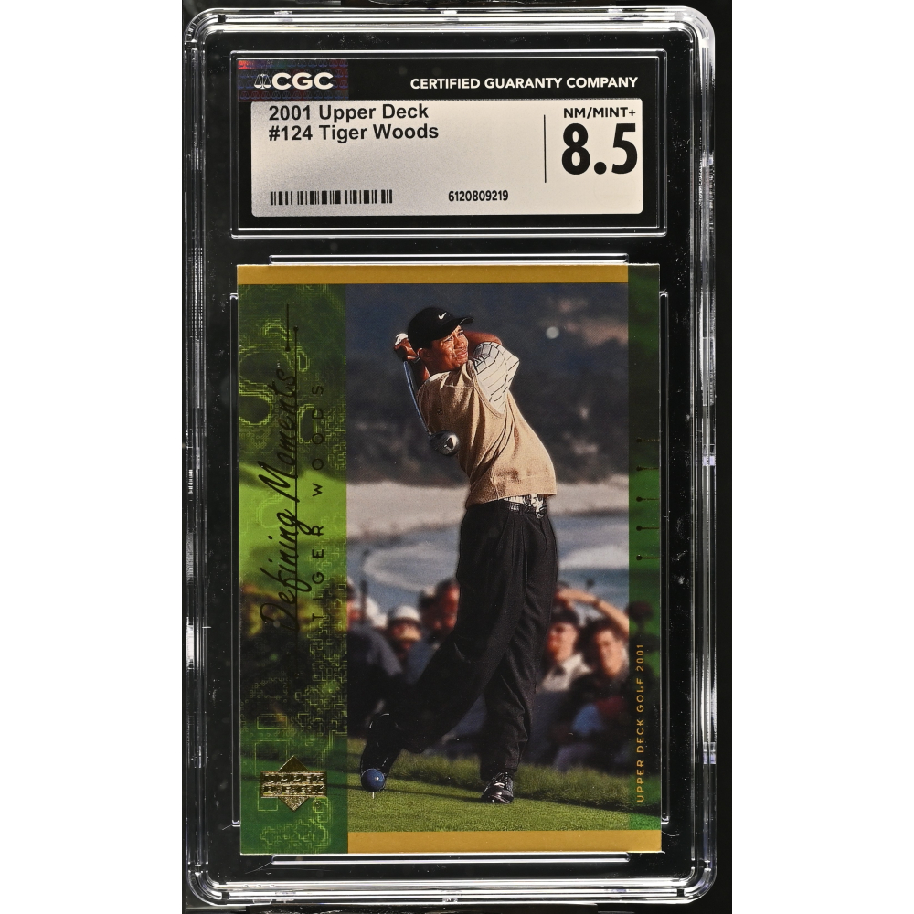 Tiger Woods 2001 Upper Deck #124 (CGC 8.5) at PristineAuction.com