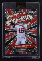 Fernando Mendoza 2025 Wild Card Alumination Comix Bloomington Winner Red and Black Silver Lazer #ACBL-FM04 #1/1 RC at PristineAuction.com
