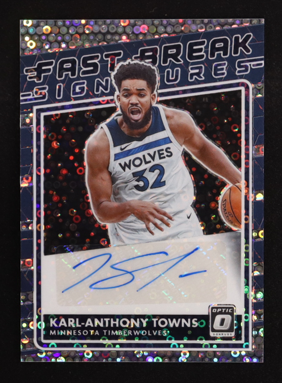 Karl-Anthony Towns 2020-21 Donruss Optic Fast Break Signatures #34 at PristineAuction.com Karl-Anthony Towns 2020-21 Donruss Optic Fast Break Signatures #34 at PristineAuction.com