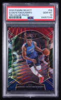 Giannis Antetokounmpo 2020-21 Select Prizms Tri-Color #54 (PSA 10) at PristineAuction.com