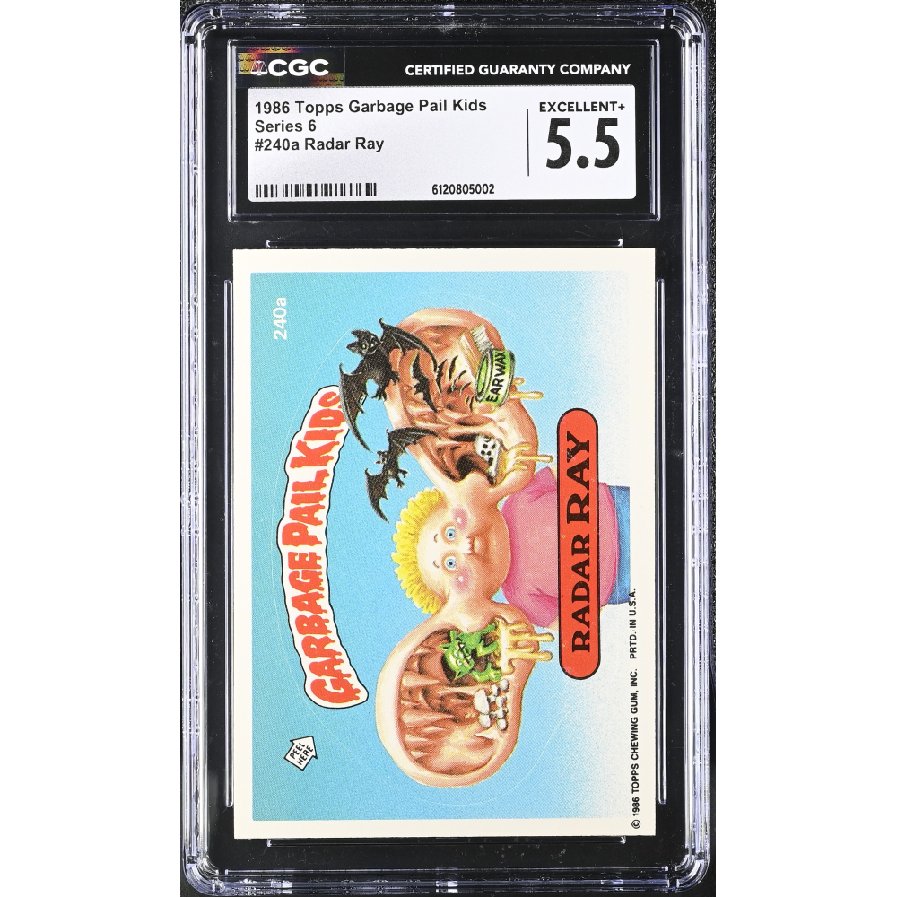 Radar Ray 1986 Topps Garbage Pail Kids #240a (CGC 5.5) at PristineAuction.com