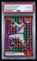 Jayson Tatum 2019-20 Panini Mosaic Mosaic Blue Reactive #79 (PSA 10) at PristineAuction.com