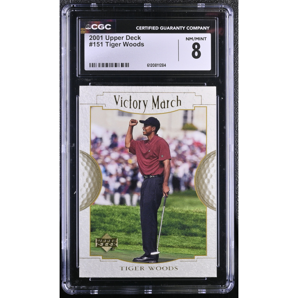 Tiger Woods 2001 Upper Deck #151 (CGC 8) at PristineAuction.com
