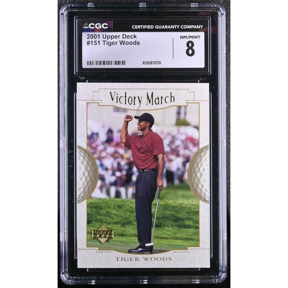 Tiger Woods 2001 Upper Deck #151 (CGC 8) at PristineAuction.com