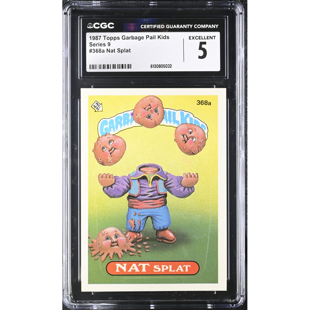 Nat Splat 1987 Topps Garbage Pail Kids #368a (CGC 5) at PristineAuction.com