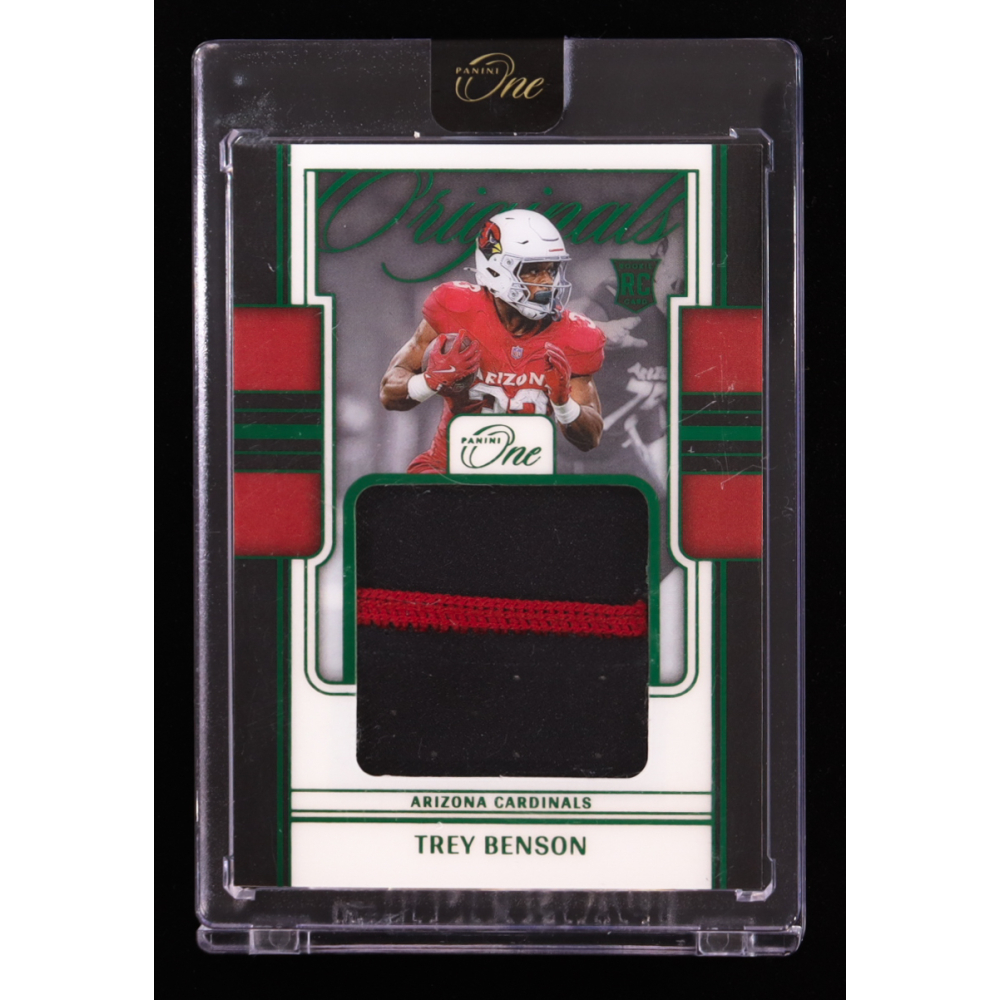 Trey Benson 2024 Panini One Original Green #9 #18/25 RC at PristineAuction.com