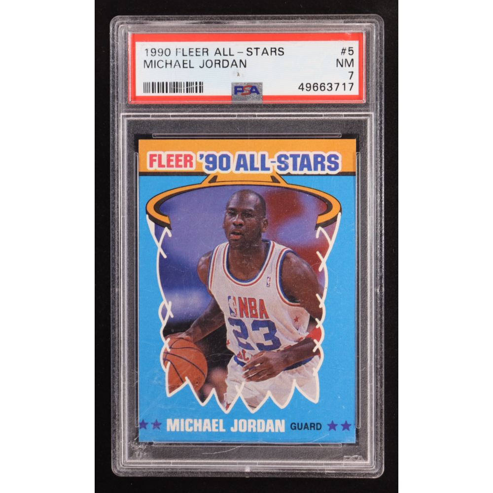 Michael Jordan 1990-91 Fleer All-Stars #5 (PSA 7) at PristineAuction.com