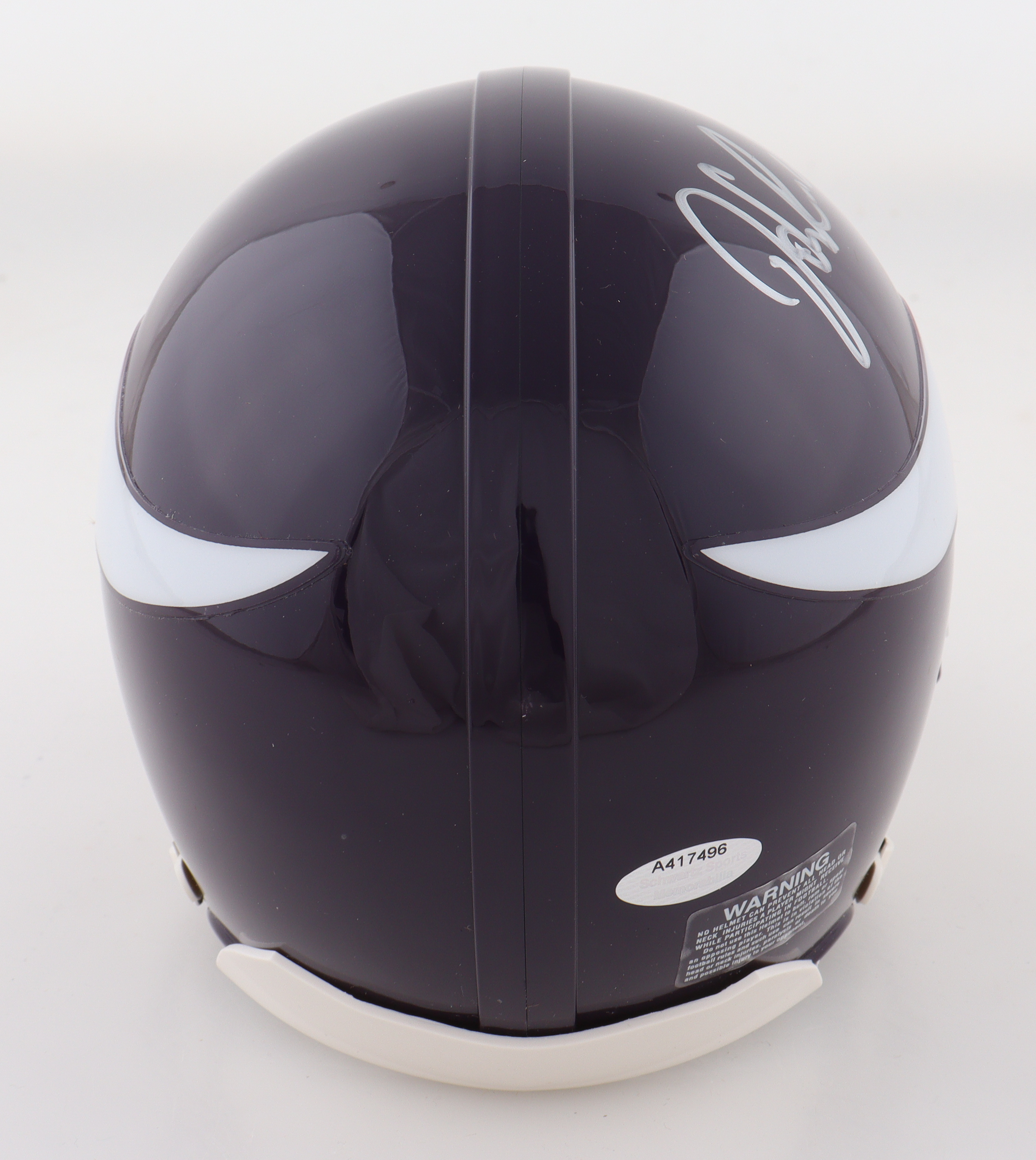 John Randle Signed Vikings Throwback Alternate Mini Helmet (Schwartz) at PristineAuction.com John Randle Signed Vikings Throwback Alternate Mini Helmet (Schwartz) at PristineAuction.com