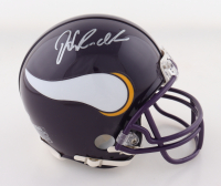 John Randle Signed Vikings Throwback Alternate Mini Helmet (Schwartz) at PristineAuction.com