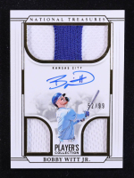Bobby Witt Jr. 2025 Panini National Treasures Player's Collection Material Signatures #1 #52/99 at PristineAuction.com