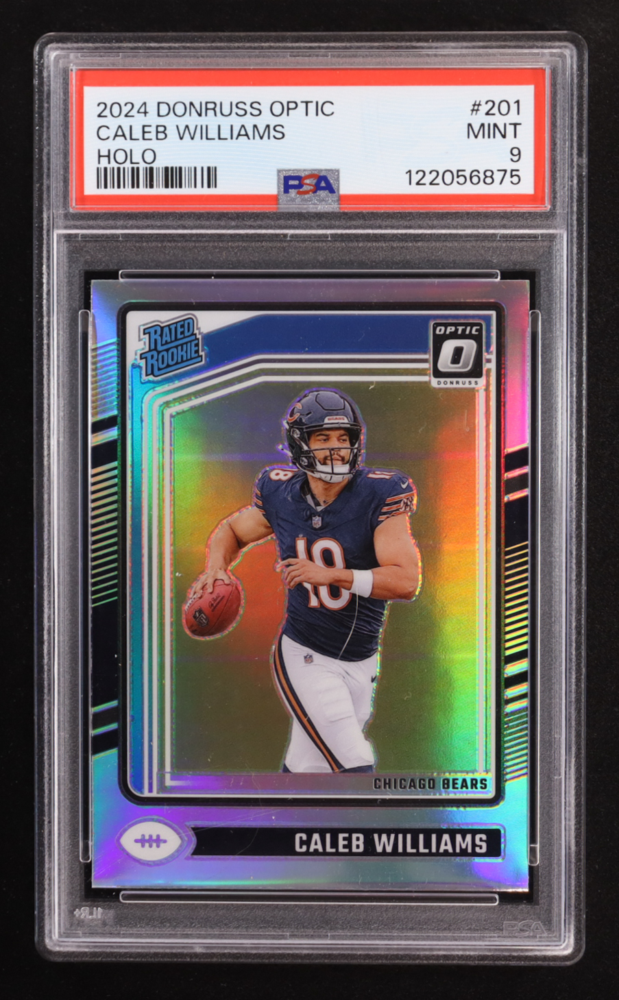 Caleb Williams 2024 Donruss Optic Holo #201 RR RC (PSA 9) at PristineAuction.com Caleb Williams 2024 Donruss Optic Holo #201 RR RC (PSA 9) at PristineAuction.com