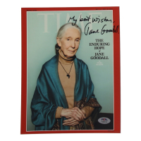 Jane Goodal Signed 8x10 Photo Inscribed "My Best Wishes" (PSA) at PristineAuction.com
