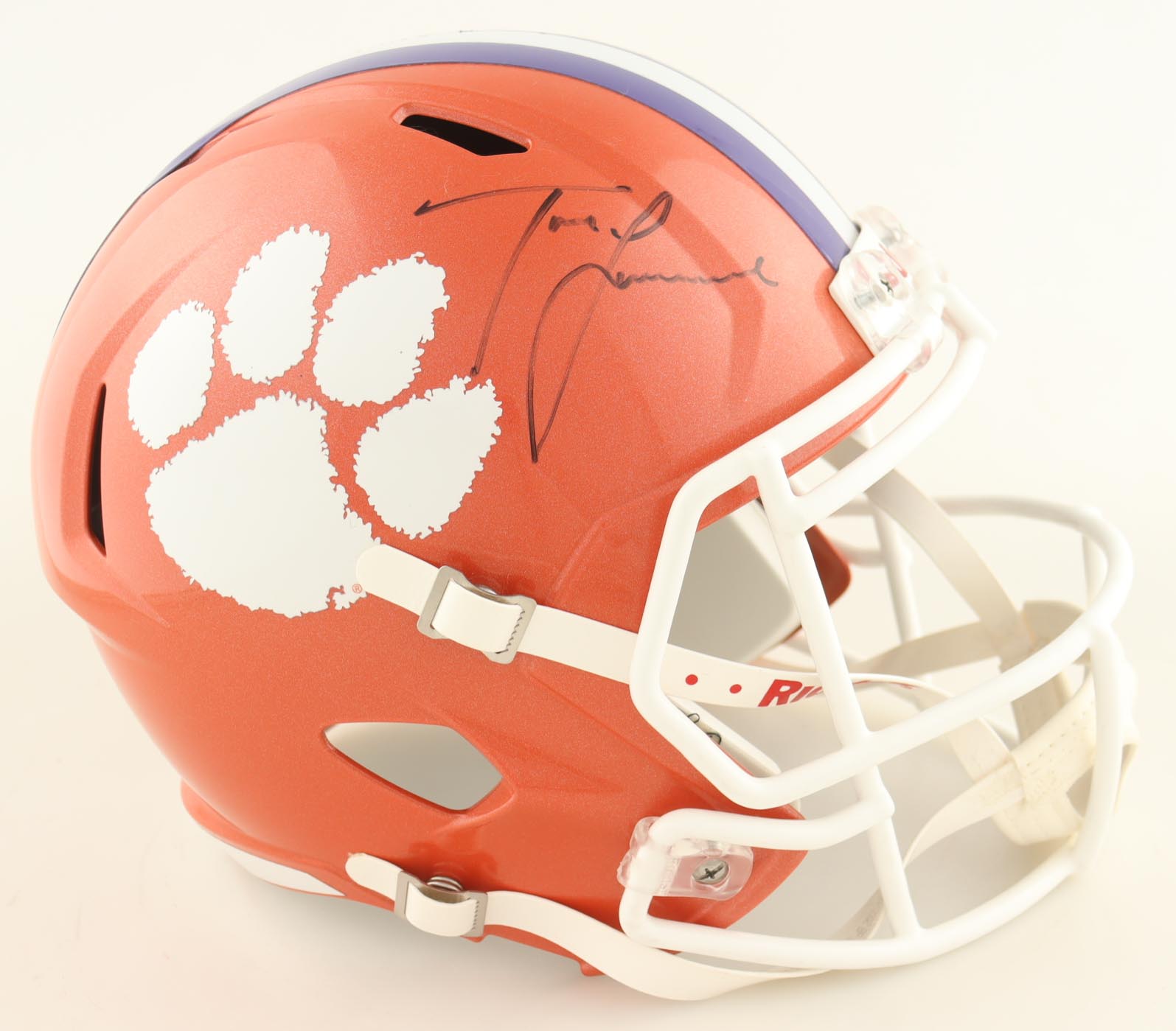Trevor Lawrence Signed Clemson Tigers Full-Size Speed Helmet (Fanatics) at PristineAuction.com Trevor Lawrence Signed Clemson Tigers Full-Size Speed Helmet (Fanatics) at PristineAuction.com