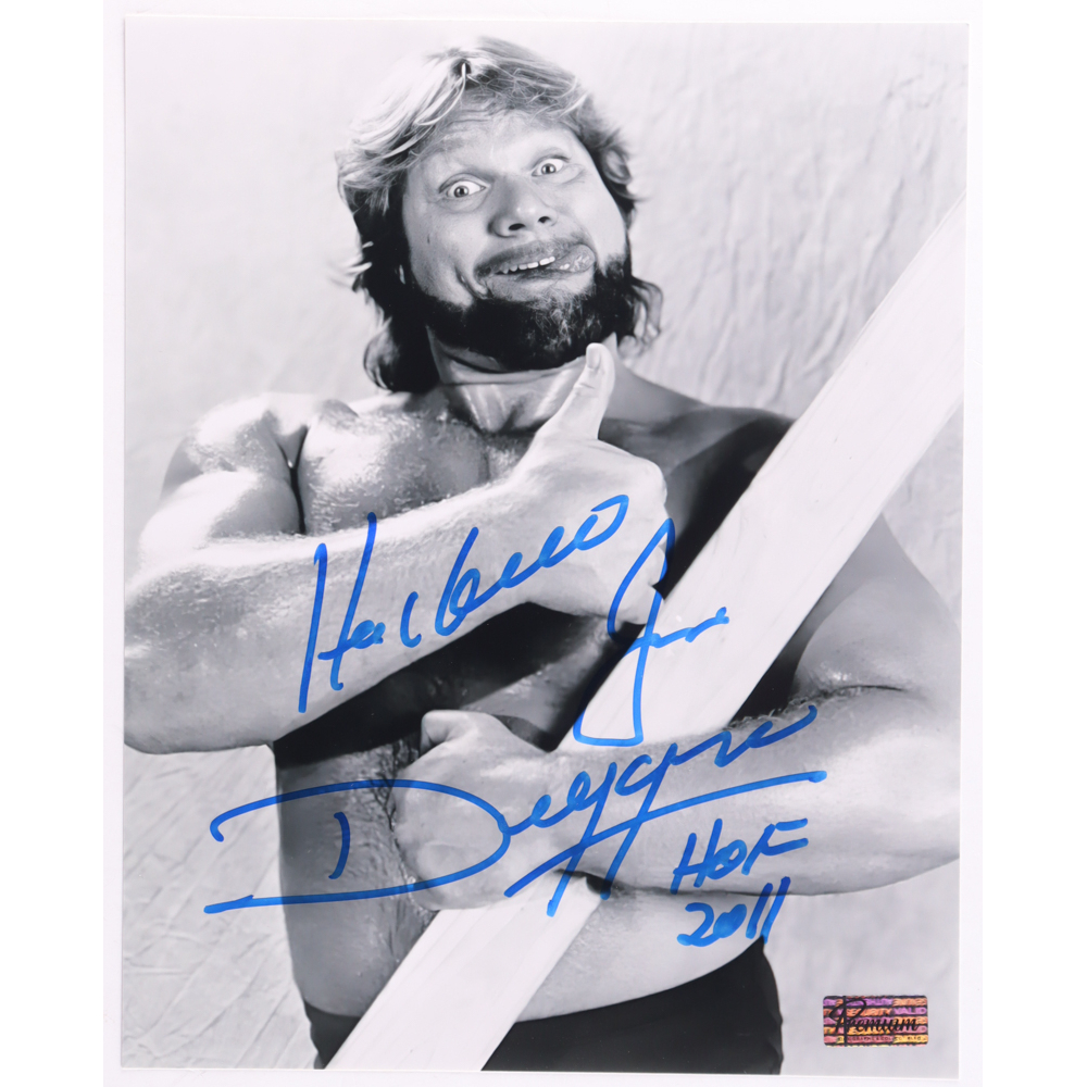 "Hacksaw" Jim Duggan Signed WWE 8x10 Photo Inscribed "HOF 2011" (Premium Autographs) at PristineAuction.com