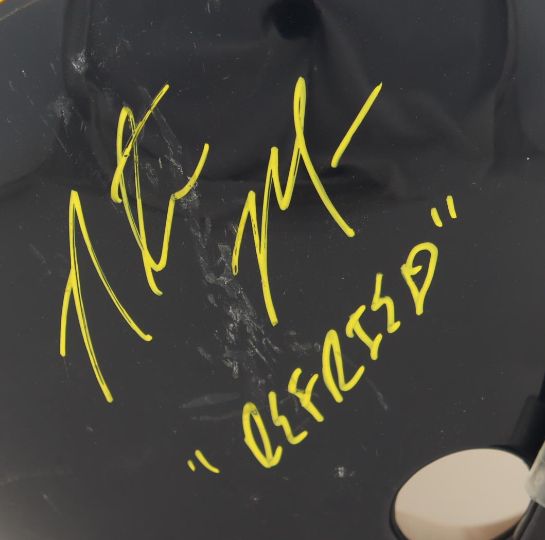 Natrone "Refried" Means Signed Chargers Full-Size Authentic Helmet (JSA) at PristineAuction.com Natrone "Refried" Means Signed Chargers Full-Size Authentic Helmet (JSA) at PristineAuction.com