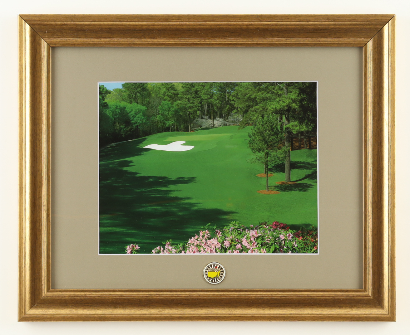 "The Fairway at Augusta National Golf Course" Custom Framed Photo Display with Masters Pin at PristineAuction.com "The Fairway at Augusta National Golf Course" Custom Framed Photo Display with Masters Pin at PristineAuction.com