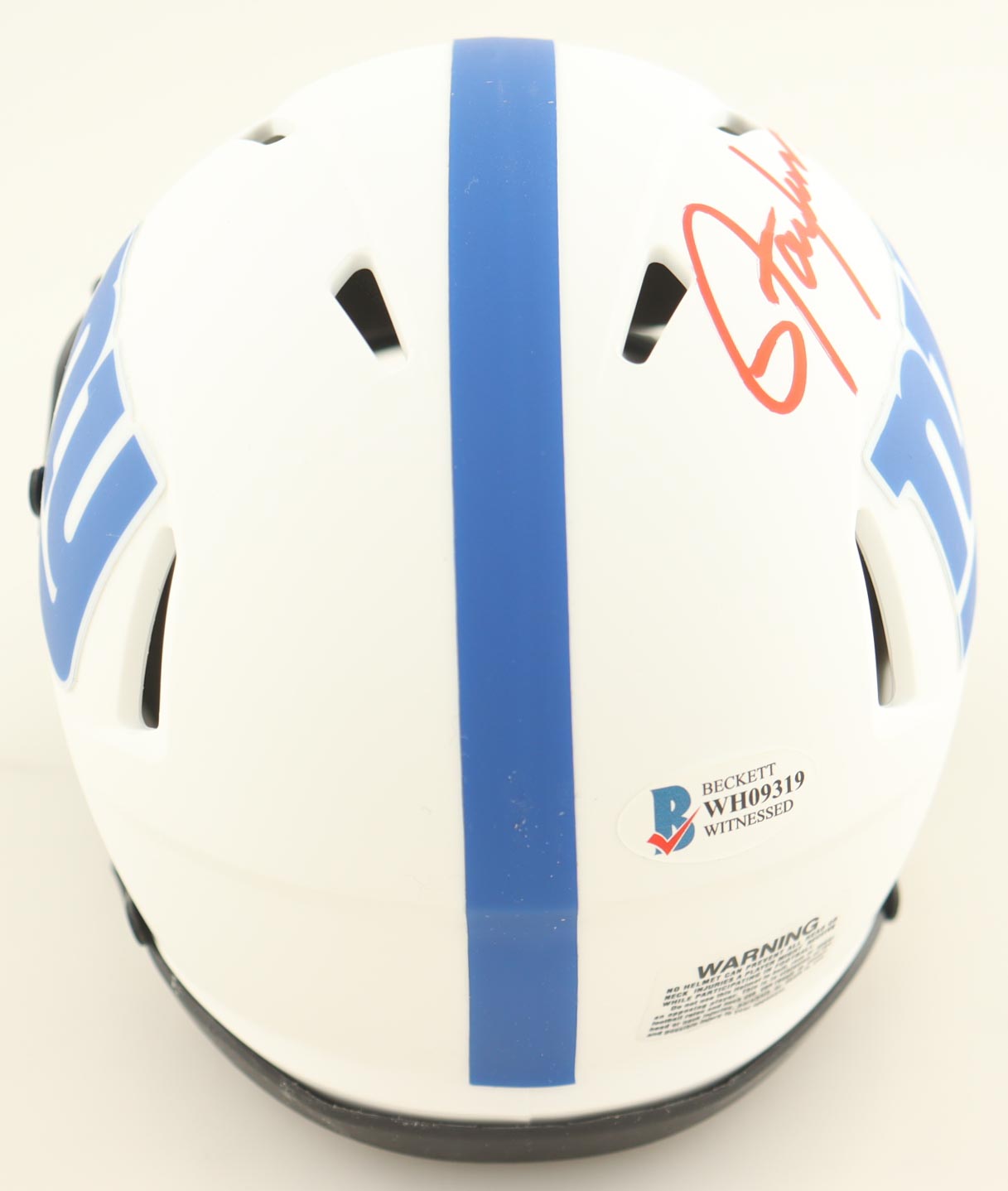 Lawrence Taylor Signed Giants Lunar Eclipse Alternate Speed Mini Helmet (Beckett) at PristineAuction.com Lawrence Taylor Signed Giants Lunar Eclipse Alternate Speed Mini Helmet (Beckett) at PristineAuction.com