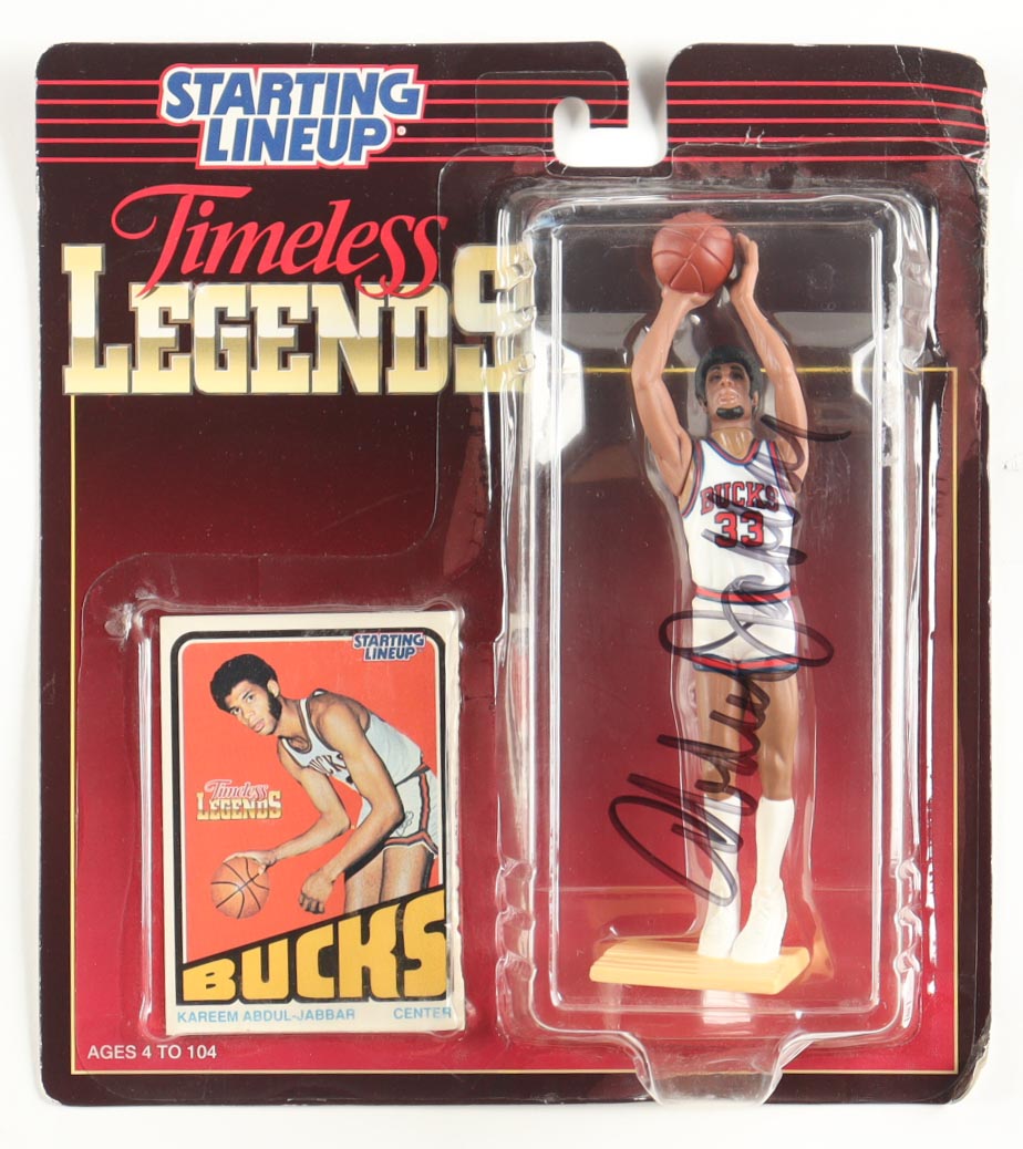 Kareem Abdul-Jabbar Signed 1995 Kenner 7" Vinyl Figure in Original Packaging (JSA) at PristineAuction.com Kareem Abdul-Jabbar Signed 1995 Kenner 7" Vinyl Figure in Original Packaging (JSA) at PristineAuction.com