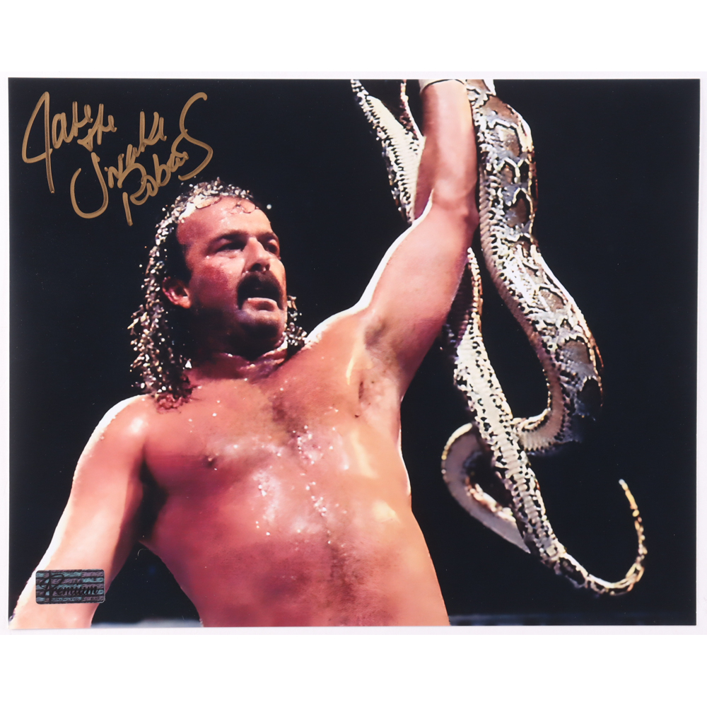 Jake "The Snake" Roberts Signed WWE 8x10 Photo (Premium Autographs) at PristineAuction.com