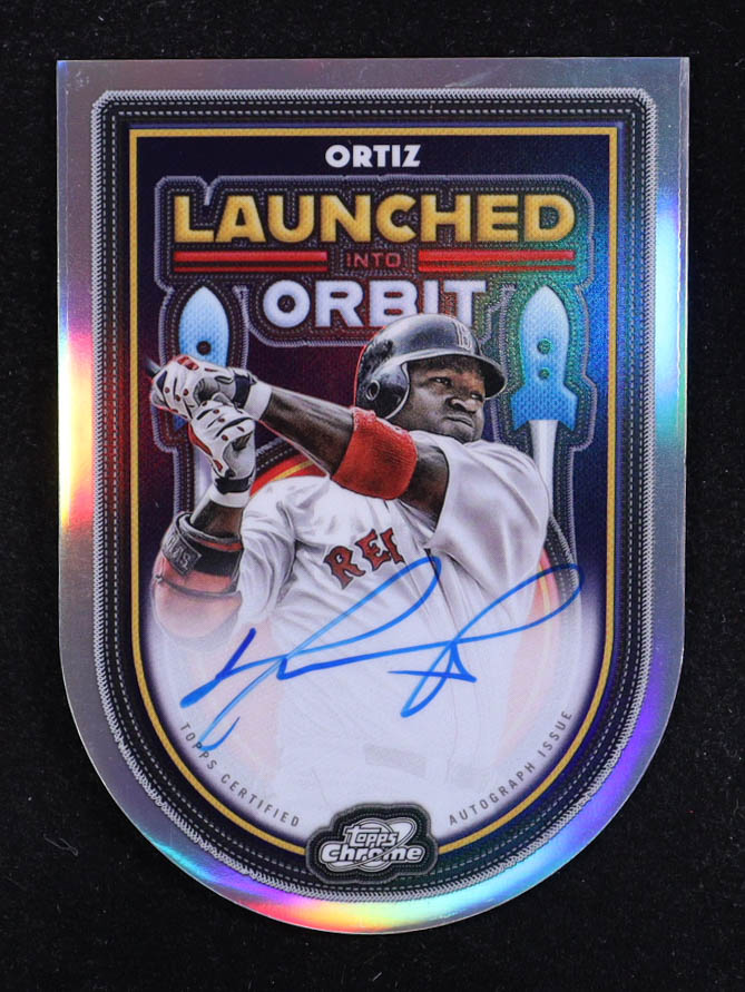 David Ortiz 2025 Topps Cosmic Chrome Launched Into Orbit Autographs #LIOADO at PristineAuction.com David Ortiz 2025 Topps Cosmic Chrome Launched Into Orbit Autographs #LIOADO at PristineAuction.com