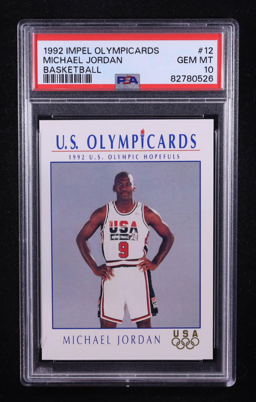 Michael Jordan 1992 Impel U.S. Olympic Hopefuls #12 BK (PSA 10) at PristineAuction.com Michael Jordan 1992 Impel U.S. Olympic Hopefuls #12 BK (PSA 10) at PristineAuction.com